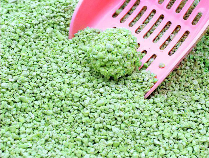 Super Clumping Crushed Green Tea Tofu Cat Litter